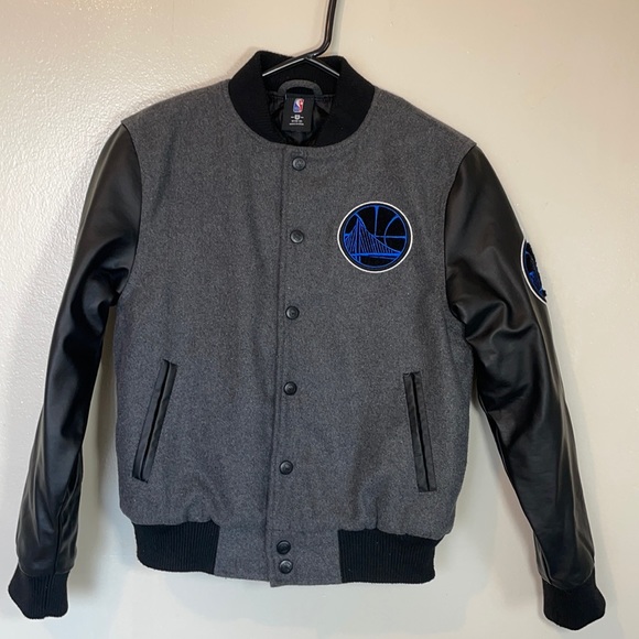 NBA SF Warriors Jacket Size M/10-12 - Picture 2 of 8
